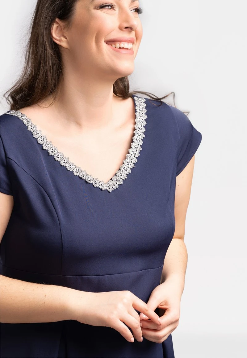 Cocktailkleid/festliches Kleid - Navy Blue 3 Cocktailkleid/festliches Kleid - Navy Blue – Bild 3