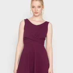 Wal G JAQUELINE SKATER DRESS - Cocktailkleid/festliches Kleid - Plum