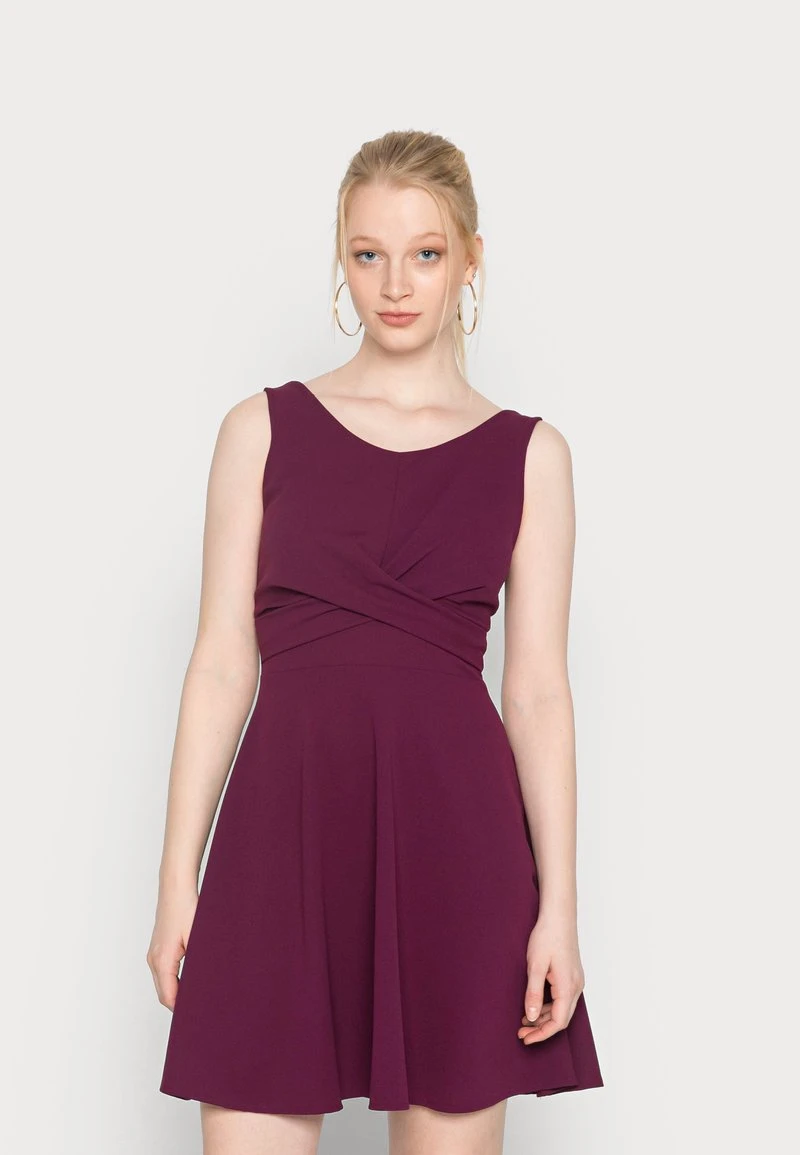 Wal G JAQUELINE SKATER DRESS - Cocktailkleid/festliches Kleid - Plum 1 Wal G JAQUELINE SKATER DRESS - Cocktailkleid/festliches Kleid - Plum