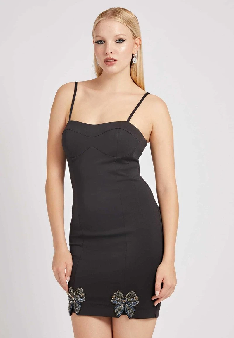 Guess STRASSVERZIERUNG - Cocktailkleid/festliches Kleid - Schwarz 1 Guess STRASSVERZIERUNG - Cocktailkleid/festliches Kleid - Schwarz