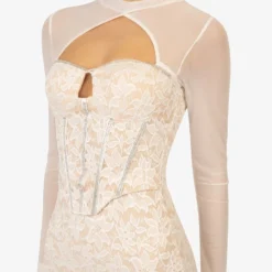 PARTY - Cocktailkleid/festliches Kleid - Weiss -Günstiges Fem Glanz Geschäft 40b7011009b344d5bb27cc9954e8d545