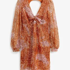 Next LONG SLEEVE SEQUIN - Cocktailkleid/festliches Kleid - Sunset Orange 10 Next LONG SLEEVE SEQUIN - Cocktailkleid/festliches Kleid - Sunset Orange -Günstiges Fem Glanz Geschäft 414a6e05d84a43cb91a987488515ac4f