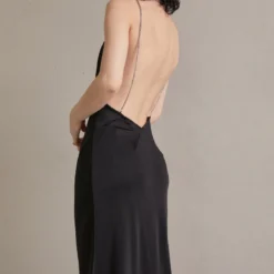 ILA CHAIN COWL NECK MIDI DRESS - Cocktailkleid/festliches Kleid - Black -Günstiges Fem Glanz Geschäft 4216f06ecea749a48620121185ce2e99