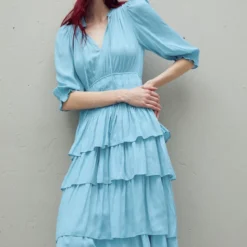 Maje RADJINETTE - Cocktailkleid/festliches Kleid - Light Blue 8 Maje RADJINETTE - Cocktailkleid/festliches Kleid - Light Blue -Günstiges Fem Glanz Geschäft 439966f398f344e7885a0a447ffedb94