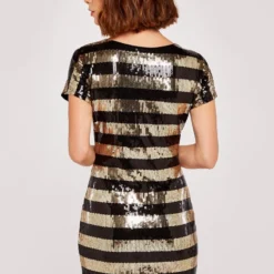 Apricot SEQUIN STRIPE MINI - Cocktailkleid/festliches Kleid - Yellow 8 Apricot SEQUIN STRIPE MINI - Cocktailkleid/festliches Kleid - Yellow -Günstiges Fem Glanz Geschäft 4495ad16488e42fc8c8df0487c189317