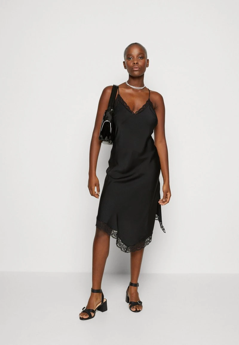 WEEKDAY BONNIE SLIP DRESS - Cocktailkleid/festliches Kleid - Black 2 WEEKDAY BONNIE SLIP DRESS - Cocktailkleid/festliches Kleid - Black – Bild 2