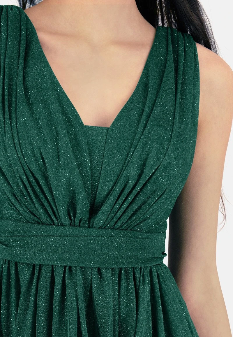 Cocktailkleid/festliches Kleid - Dunkelgrün 3 Cocktailkleid/festliches Kleid - Dunkelgrün – Bild 3