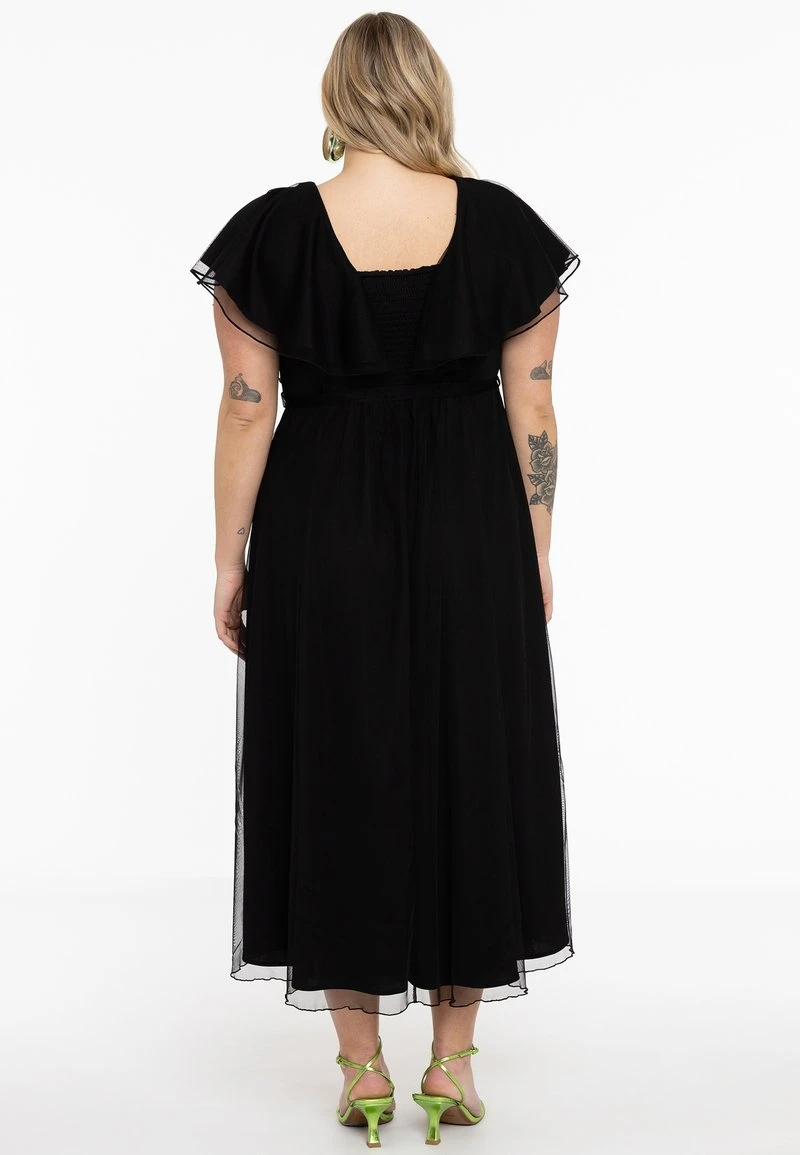 RUFFLE DETAIL - Cocktailkleid/festliches Kleid - Black 3 RUFFLE DETAIL - Cocktailkleid/festliches Kleid - Black – Bild 3