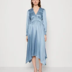 AllSaints ESTELLE DRESS - Cocktailkleid/festliches Kleid - Blue Slate