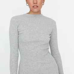 Trendyol JURK - Cocktailkleid/festliches Kleid - Gray -Günstiges Fem Glanz Geschäft 4e2228dcaa1d4966b4758b8ecce55b99