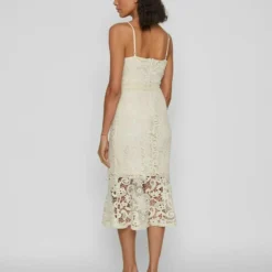 Vila ABEND GEHÄKELTES - Cocktailkleid/festliches Kleid - Birch -Günstiges Fem Glanz Geschäft 4efab0ee3c68429089ac80f71454d358