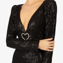 PAILLETTENKLEID - Cocktailkleid/festliches Kleid - Schwarz -Günstiges Fem Glanz Geschäft 4ff9b4c4c0c247fe95c7b4b526063d64