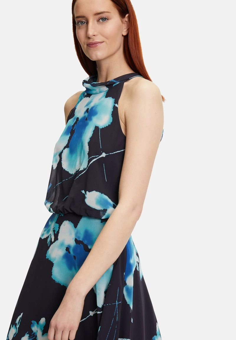Vera Mont MIT BLUMENPRINT - Cocktailkleid/festliches Kleid - Dark Blue Mint 4 Vera Mont MIT BLUMENPRINT - Cocktailkleid/festliches Kleid - Dark Blue Mint – Bild 4