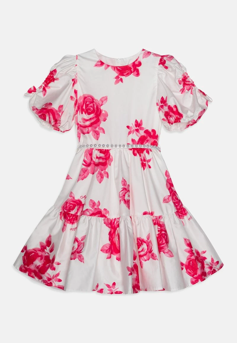 Monnalisa ABITO ADELE FIOCCHI - Cocktailkleid/festliches Kleid - Panna/fuxia 1 Monnalisa ABITO ADELE FIOCCHI - Cocktailkleid/festliches Kleid - Panna/fuxia