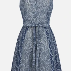 KLEO MIT SCHLAUFE AM RÜCKEN - Cocktailkleid/festliches Kleid - Blau -Günstiges Fem Glanz Geschäft 56286ed2cfab4b659d33e332c311b17a