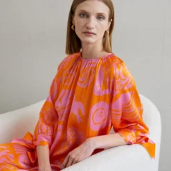 Rodebjer Cocktailkleid/festliches Kleid - Orange Haze -Günstiges Fem Glanz Geschäft 59faf2e26dbe419bbb1e459e17f3835e