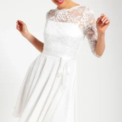 SWING Cocktailkleid/festliches Kleid - Creme