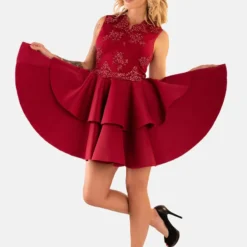 KARIEELA - Cocktailkleid/festliches Kleid - Claret -Günstiges Fem Glanz Geschäft 5bed0ba838bc4d7a92530c1107f4c5e7