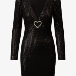 PAILLETTENKLEID - Cocktailkleid/festliches Kleid - Schwarz -Günstiges Fem Glanz Geschäft 5c33808b72fc480c818f725f55e2d147