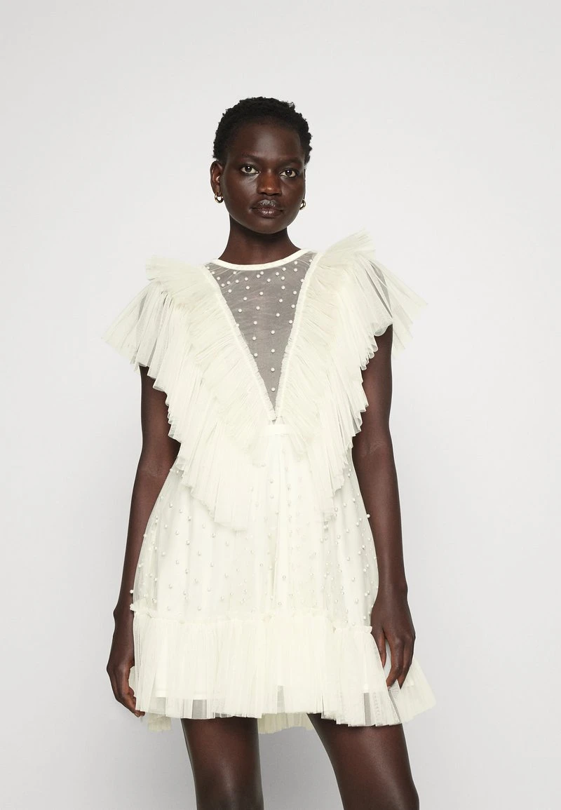 BEADED DRESS - Cocktailkleid/festliches Kleid - Cream White 1 BEADED DRESS - Cocktailkleid/festliches Kleid - Cream White