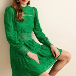 Next LONG SLEEVE LACE MINI STANDARD - Cocktailkleid/festliches Kleid - Green -Günstiges Fem Glanz Geschäft 5d93739425b949dd8ce7f8675ae007ef