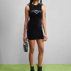 Juicy Couture LATTICE DRESS - Cocktailkleid/festliches Kleid - Black -Günstiges Fem Glanz Geschäft 5dad8986a5c74bb2ac65779d258a970d