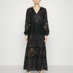 TWINSET GAUZE AND LACE - Cocktailkleid/festliches Kleid - Nero