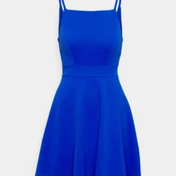 TAN STRAP SKATER - Cocktailkleid/festliches Kleid - Electric Blue -Günstiges Fem Glanz Geschäft 5f6d2c05cc0049cb9b80252015f9d325