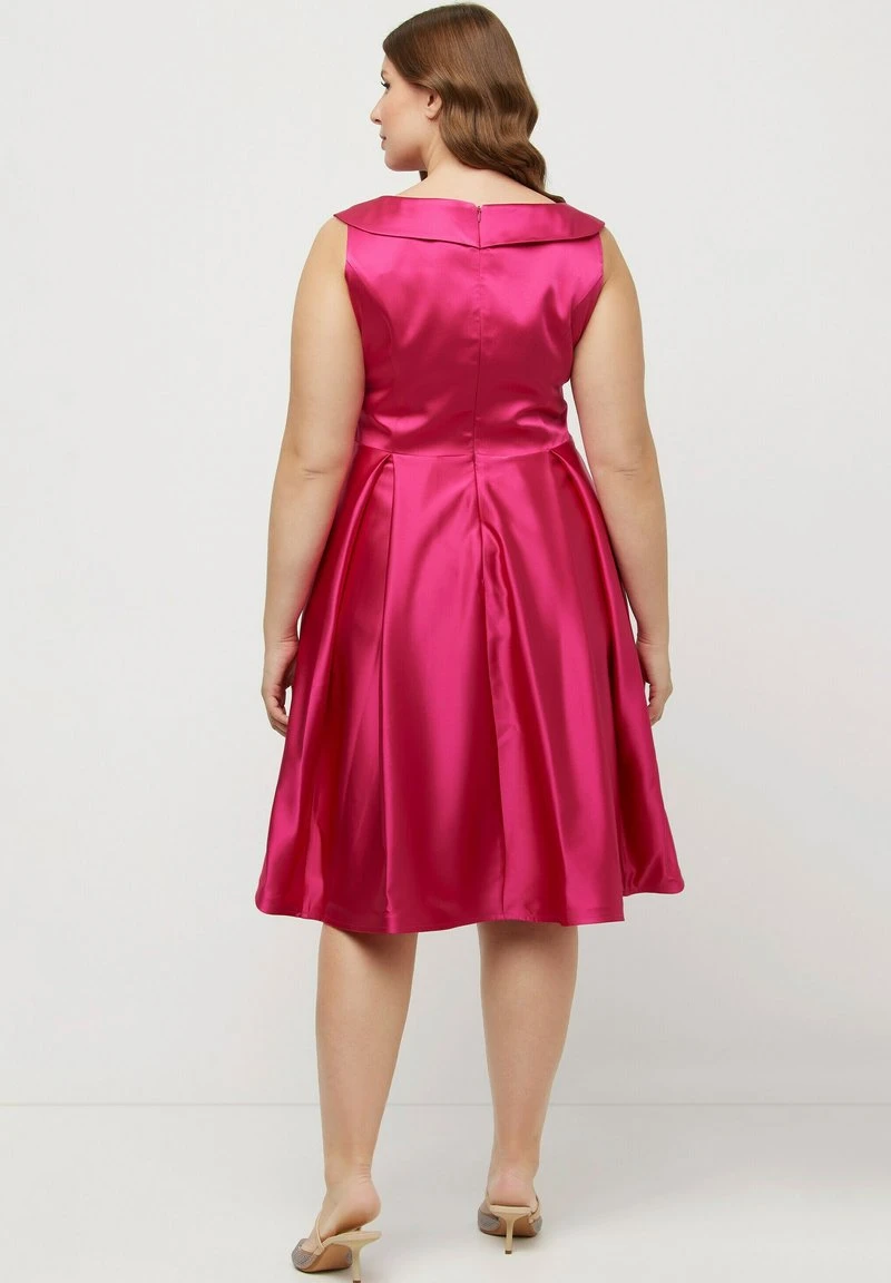 Ulla Popken Cocktailkleid/festliches Kleid - Orient Pink 3 Ulla Popken Cocktailkleid/festliches Kleid - Orient Pink – Bild 3