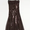 MONSOON Cocktailkleid/festliches Kleid - Brown