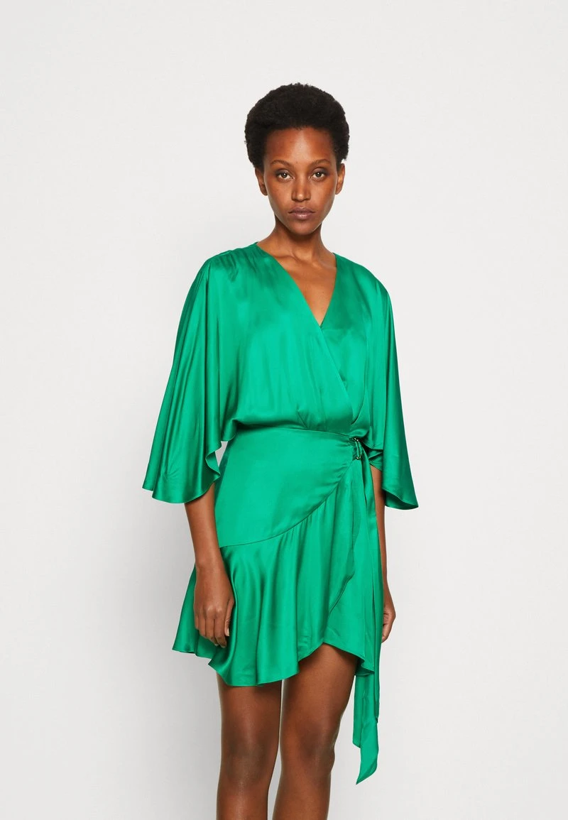 AMERA WRAP DRESS SOLID - Cocktailkleid/festliches Kleid - Cacti Green 1 AMERA WRAP DRESS SOLID - Cocktailkleid/festliches Kleid - Cacti Green