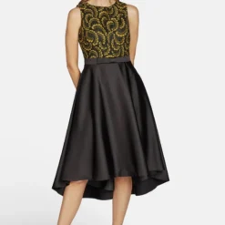 KLEO ELEGANTES ABENDKLEID - Cocktailkleid/festliches Kleid - Schwarz