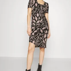 DKNY PRNTD HACCI MIDI DRESS - Cocktailkleid/festliches Kleid - Black/cafe 9 DKNY PRNTD HACCI MIDI DRESS - Cocktailkleid/festliches Kleid - Black/cafe -Günstiges Fem Glanz Geschäft 66822d62dc5b4581bcbf20a37f079112