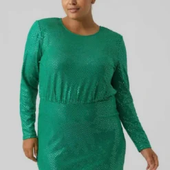 Vero Moda Curve Cocktailkleid/festliches Kleid - Pepper Green