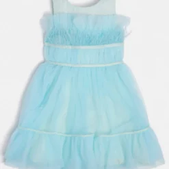 Guess NETZSTOFF - Cocktailkleid/festliches Kleid - Himmelblau -Günstiges Fem Glanz Geschäft 679a340692b14691b6e7948babaf925c