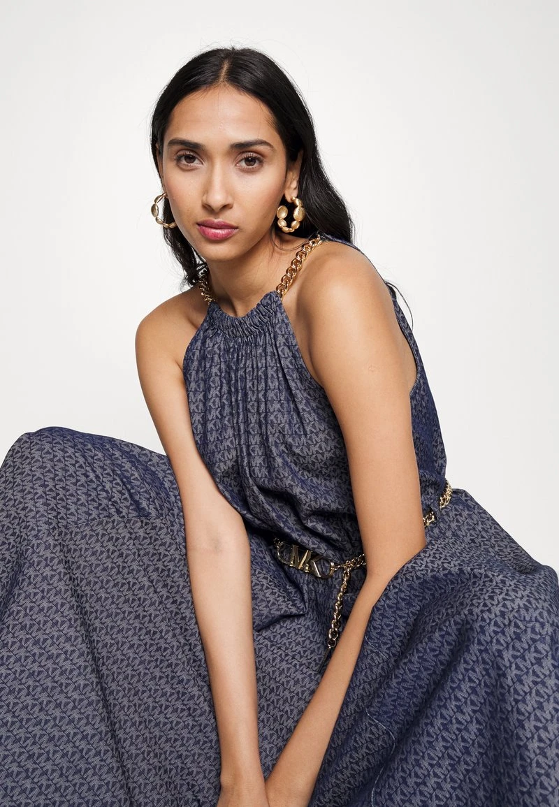 MICHAEL Michael Kors CHAIN BELT HALTER - Cocktailkleid/festliches Kleid - Indigo Rinse 5 MICHAEL Michael Kors CHAIN BELT HALTER - Cocktailkleid/festliches Kleid - Indigo Rinse – Bild 5