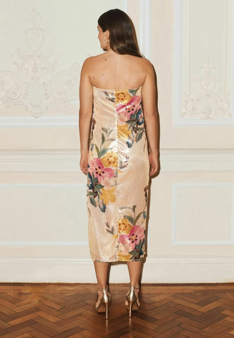 Next BANDEAU STANDARD - Cocktailkleid/festliches Kleid - Ecru Cream Floral 2 Next BANDEAU STANDARD - Cocktailkleid/festliches Kleid - Ecru Cream Floral – Bild 2