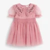 Next EMBELLISHED MESH COLLAR - Cocktailkleid/festliches Kleid - Pink