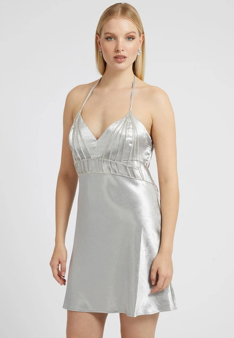 Guess Cocktailkleid/festliches Kleid - Silber 4 Guess Cocktailkleid/festliches Kleid - Silber – Bild 4