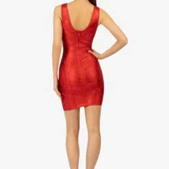 Cocktailkleid/festliches Kleid - Rot -Günstiges Fem Glanz Geschäft 6e7aa5a2416a4224a904606ce787ac73