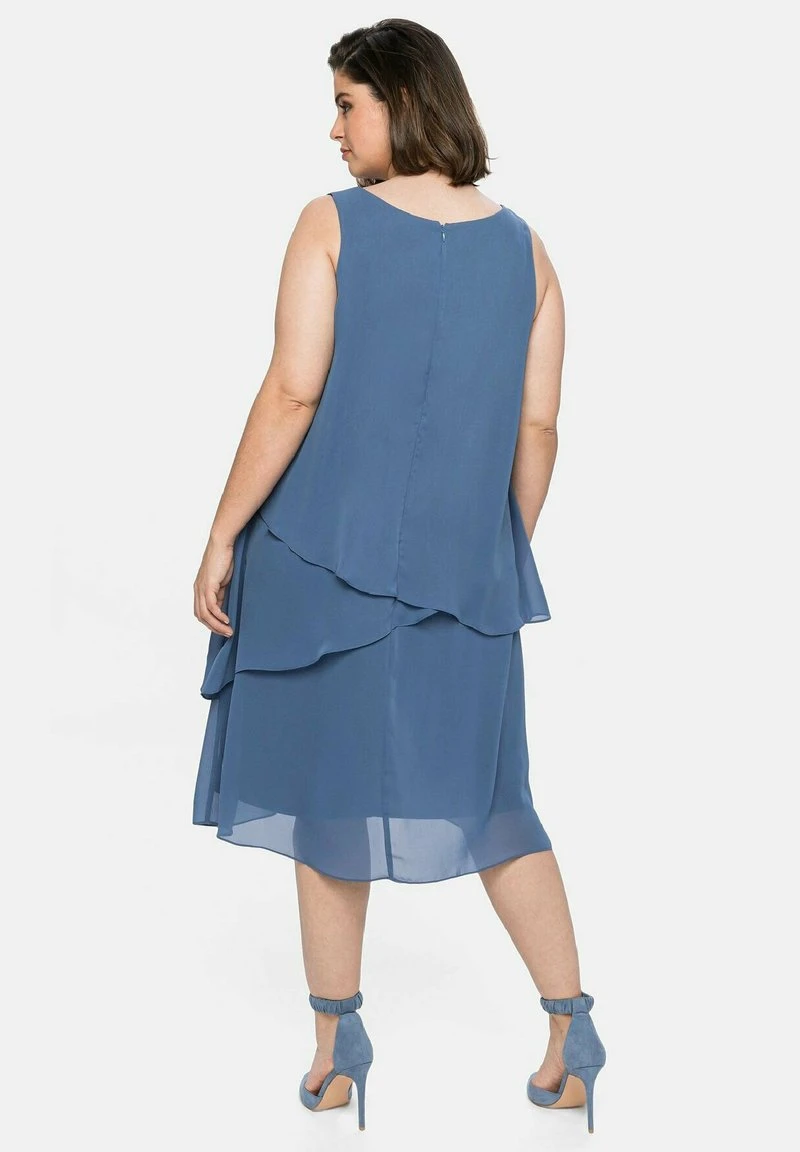 Sheego Cocktailkleid/festliches Kleid - Rauchblau 3 Sheego Cocktailkleid/festliches Kleid - Rauchblau – Bild 3