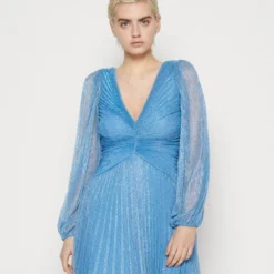 Forever New MADISON PLEATED PLISSE MINI - Cocktailkleid/festliches Kleid - Blue