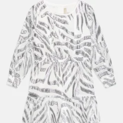 MICHAEL KORS KIDS LONG SLEEVED DRESS - Cocktailkleid/festliches Kleid - Grey/white -Günstiges Fem Glanz Geschäft 722a2216617a4967972c00e65e678195 1