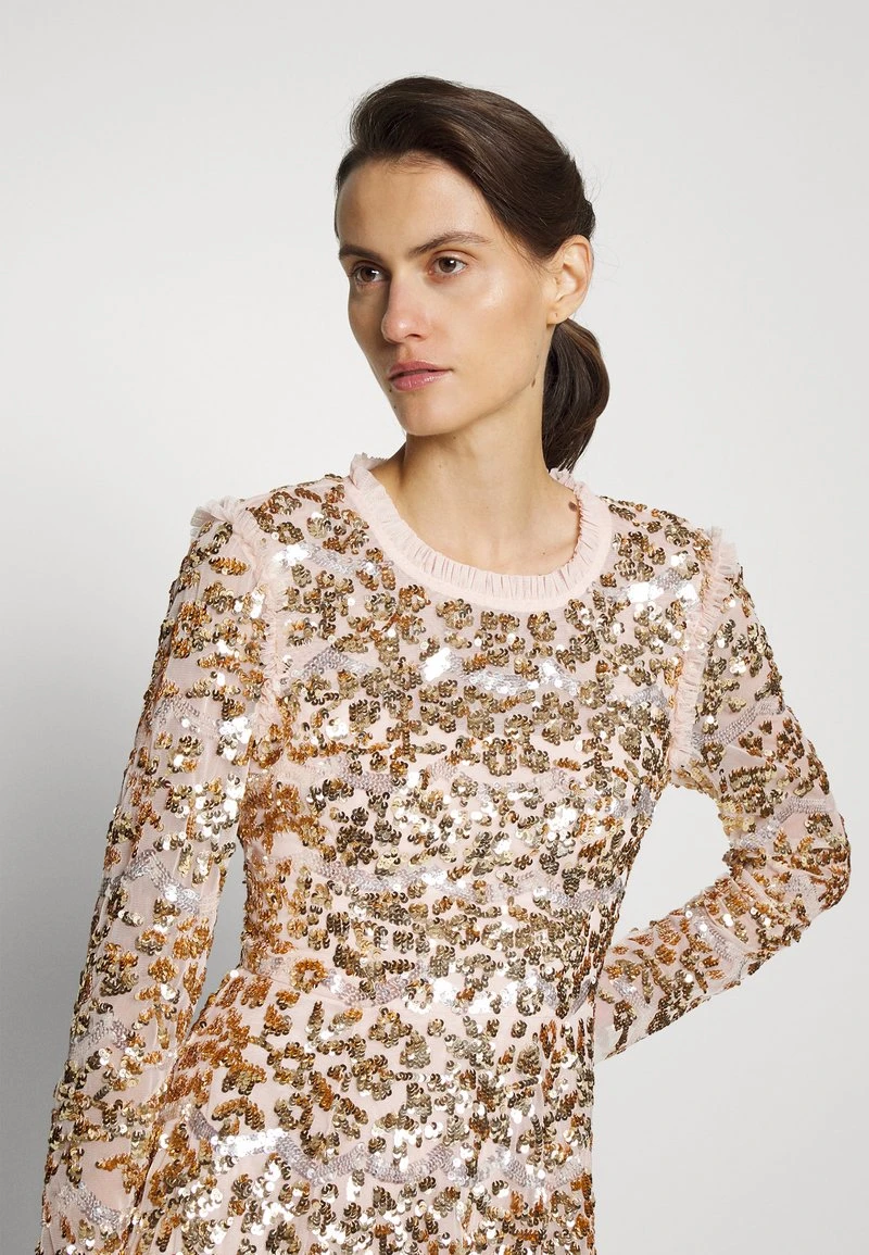 Needle & Thread ALICIA SCALLOP MINI DRESS - Cocktailkleid/festliches Kleid - Petal Pink/gold 4 Needle & Thread ALICIA SCALLOP MINI DRESS - Cocktailkleid/festliches Kleid - Petal Pink/gold – Bild 4