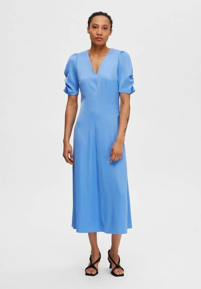 Selected Femme MIDI - Cocktailkleid/festliches Kleid - Ultramarine 2 Selected Femme MIDI - Cocktailkleid/festliches Kleid - Ultramarine – Bild 2