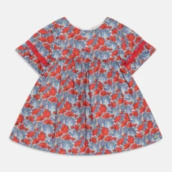 TARTINE ET CHOCOLAT ROBE SHORT FLOWER - Cocktailkleid/festliches Kleid - Coquelicot