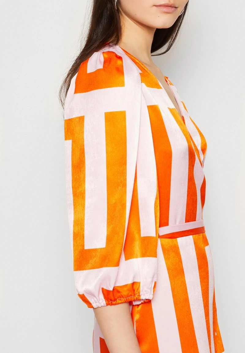 Vila VILINE MIDI WRAP DRESS - Cocktailkleid/festliches Kleid - Orange/misty Rose 6 Vila VILINE MIDI WRAP DRESS - Cocktailkleid/festliches Kleid - Orange/misty Rose – Bild 6