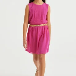 WE FASHION MET STRUCTUUR - Cocktailkleid/festliches Kleid - Rosa -Günstiges Fem Glanz Geschäft 741018bf7b694d08827340ae33be8cb2 1