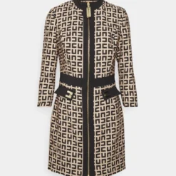 Elisabetta Franchi WOMEN'S DRESS - Cocktailkleid/festliches Kleid - Tortora/nero -Günstiges Fem Glanz Geschäft 7746000474d3424db85a1f4a0e070010