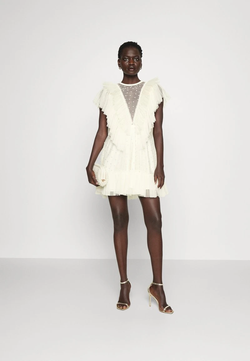 BEADED DRESS - Cocktailkleid/festliches Kleid - Cream White 2 BEADED DRESS - Cocktailkleid/festliches Kleid - Cream White – Bild 2